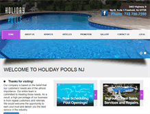Tablet Screenshot of holidaypoolsnj.com